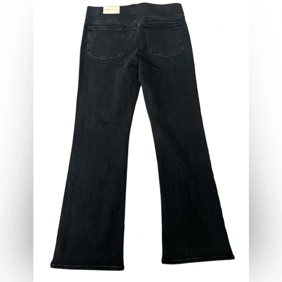 NYDJ Jeans Tummy Control Trinity Pull On Waistband Black Slim Bootcut Size PL - Picture 3 of 9